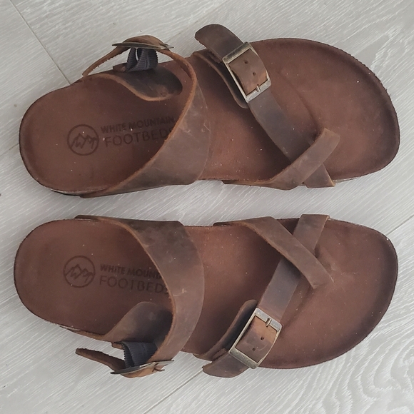 White Mountain Birkenstock Style Adjustable Sandles | 6 - Picture 2 of 5